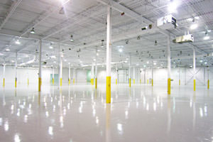 Cambridge commercial painting epoxy floor, ceiling and columns