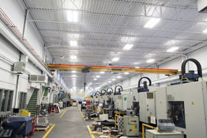 industrial painting metal deck ceiling in Guelph, Ontario